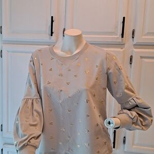 Solitaire Gold Heart Women's Sweatshirt